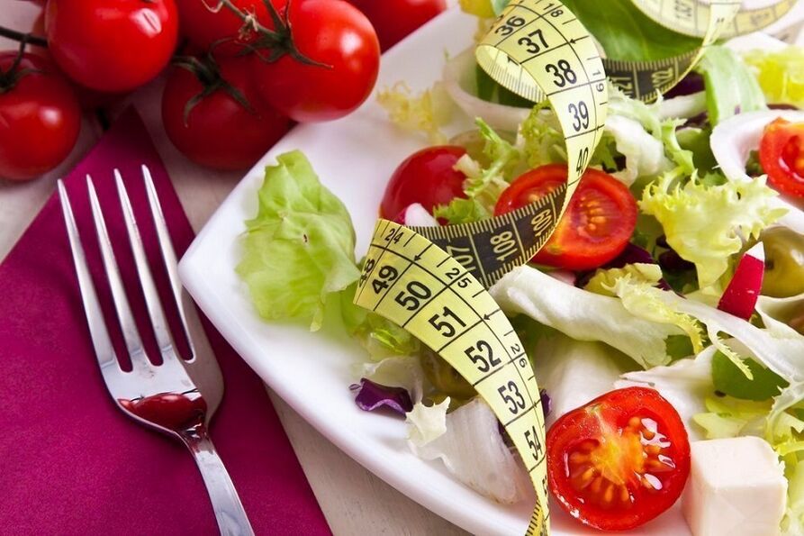 groentesalade voor gewichtsverlies op bloedgroep