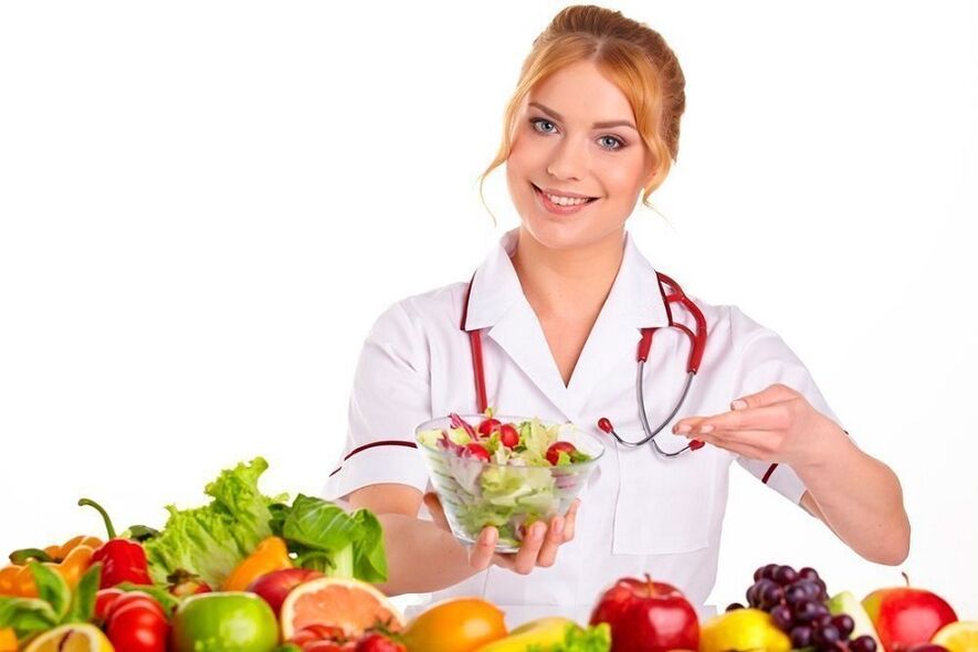 voedingsdeskundige biedt producten voor gewichtsverlies op bloedgroep