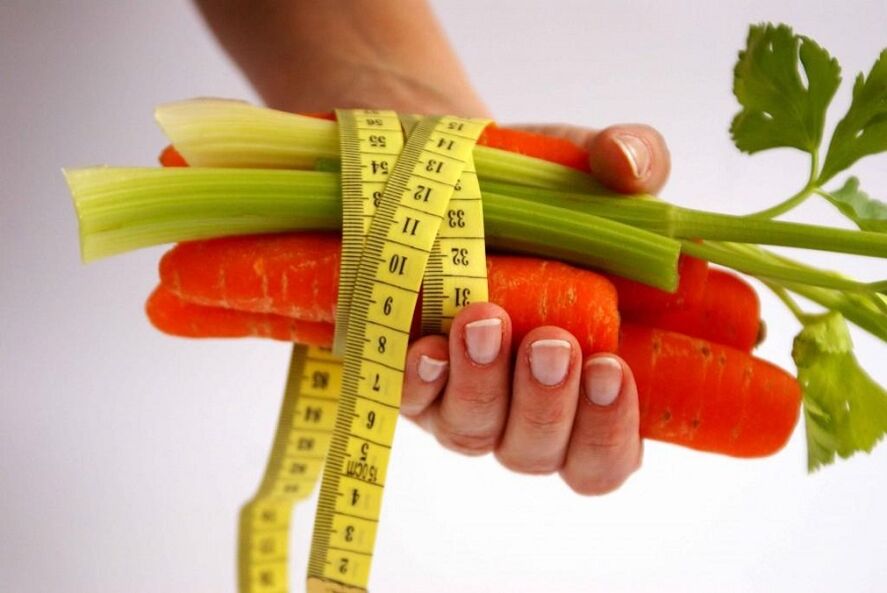 groenten voor gewichtsverlies op het Japanse dieet