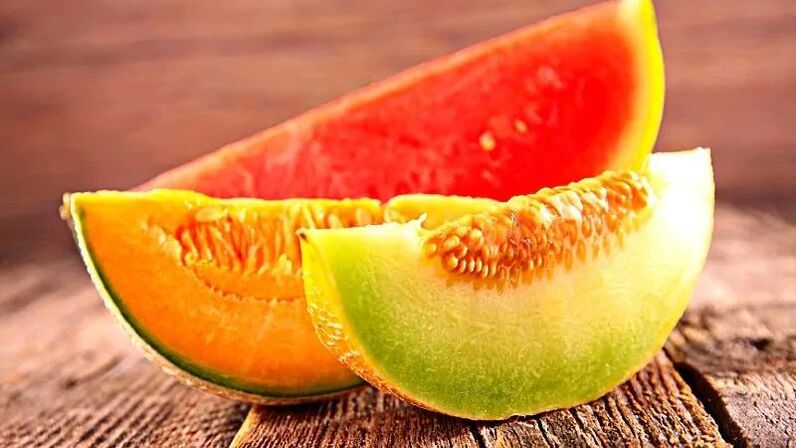 watermeloen en meloen voor gewichtsverlies
